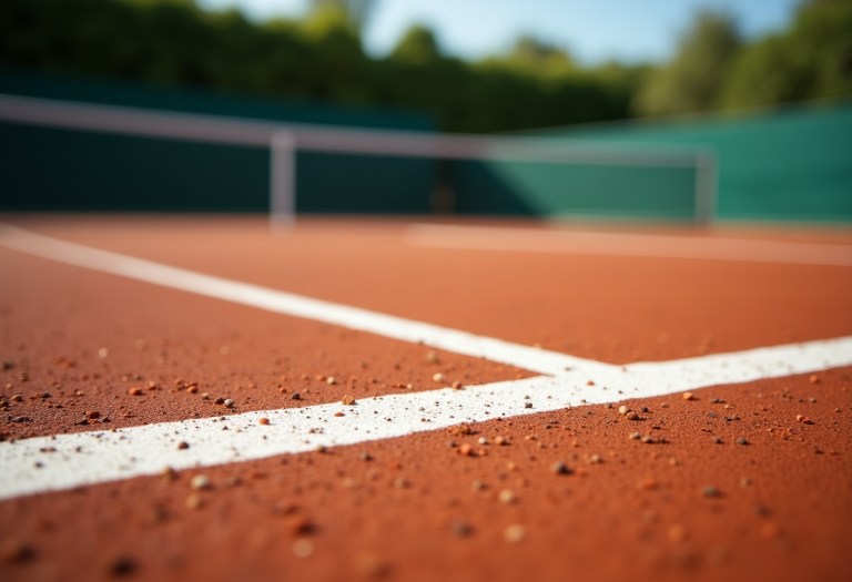 Alcaraz in azione durante le ATP Finals 2023