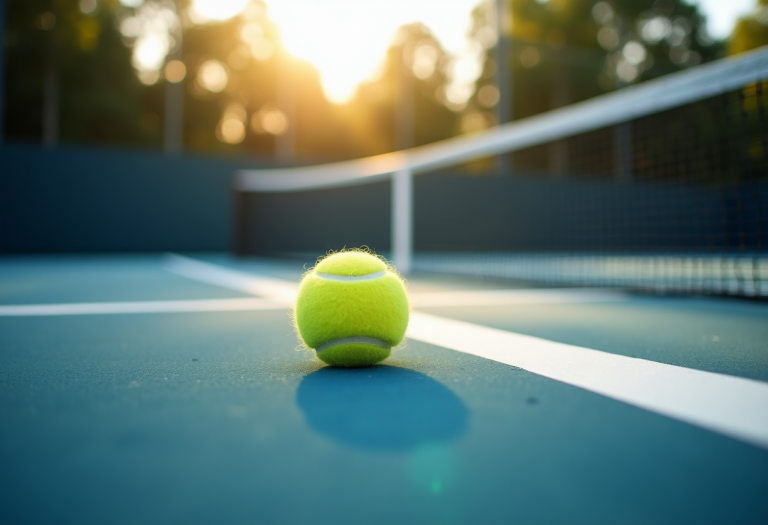 Alex de Minaur durante l'analisi della sconfitta contro Sinner