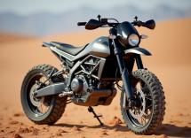 Aprilia Tuareg Rally in azione su un sentiero off-road