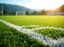 Giocatori di calcio cilentano in azione durante una partita