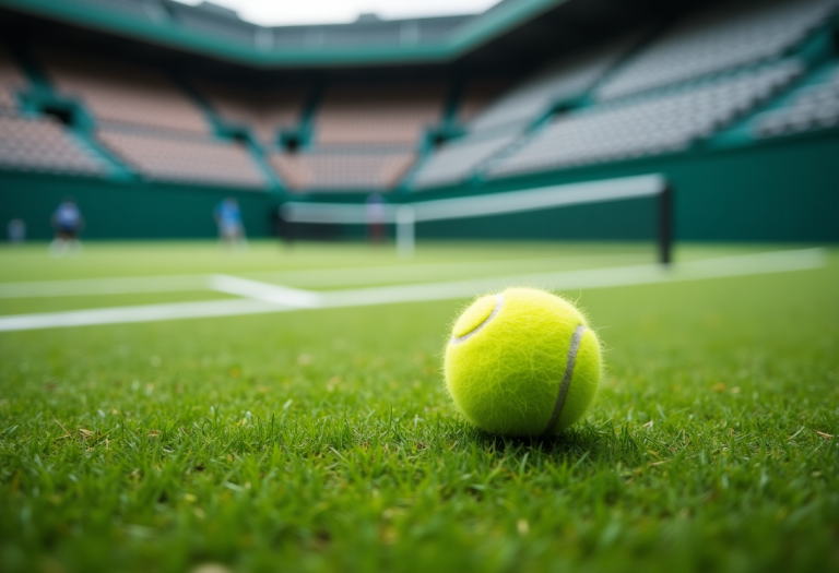 Carlos Alcaraz in azione alle Nitto ATP Finals