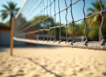 Studente-arbitro durante un torneo di pallavolo scolastico