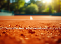 Giocatori di tennis in azione al Challenger Maia