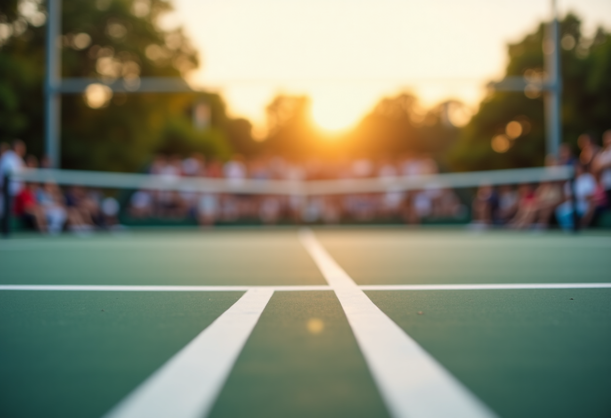 Fritz in un momento di riflessione sul tennis