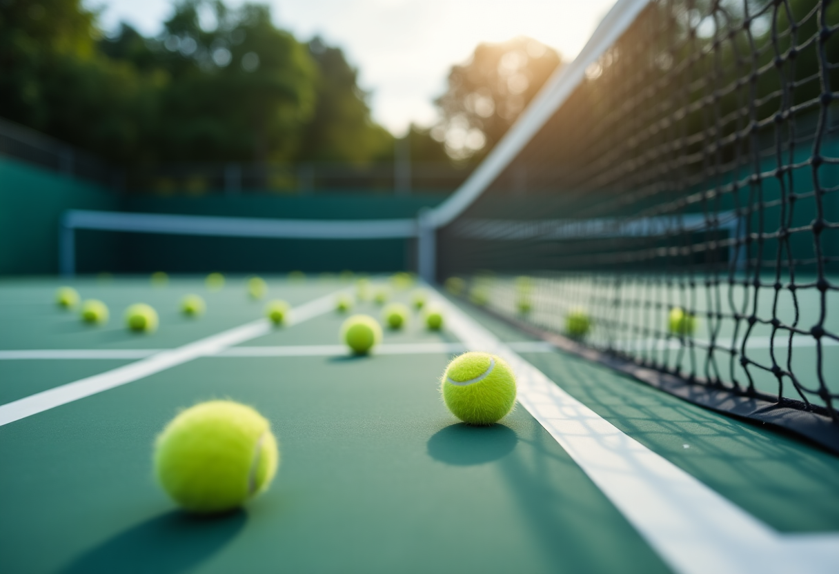 Taylor Fritz e Jannik Sinner in azione alle ATP Finals