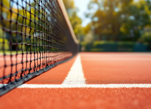 Giocatori di tennis italiani in azione sul campo