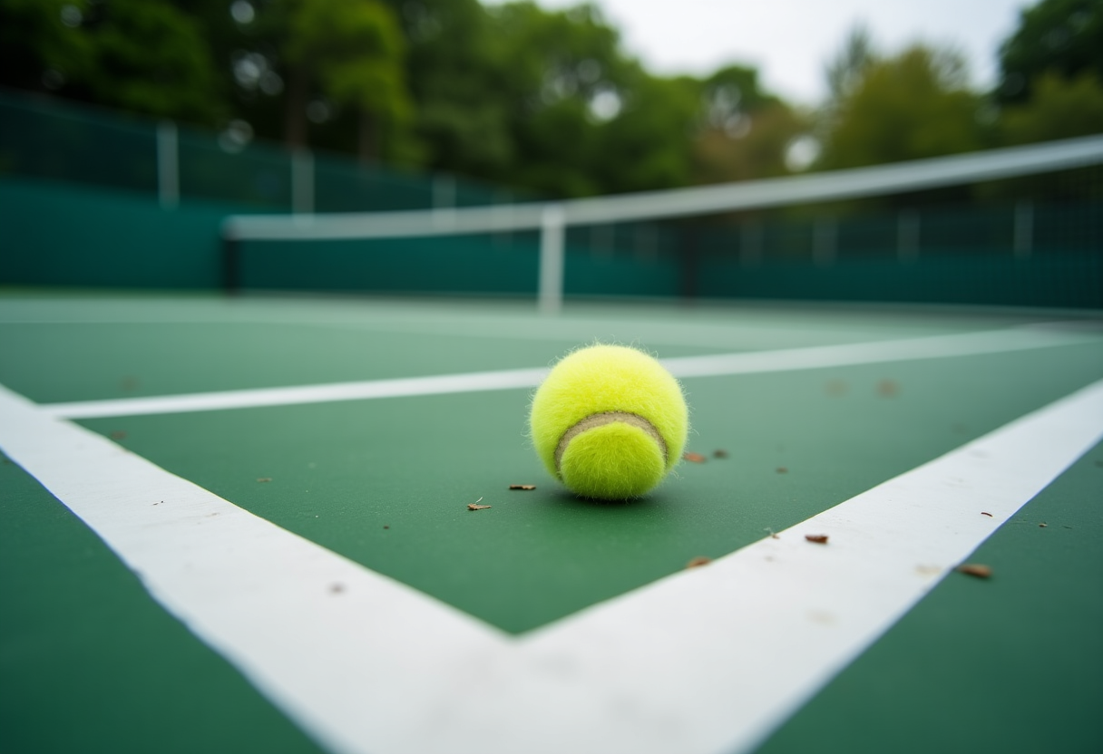 Giovani tennisti in azione durante un torneo ATP