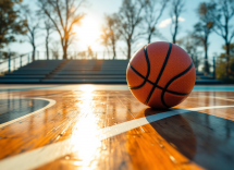 Giocatori dell'Italbasket in azione durante una partita