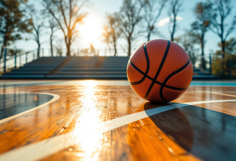 Giocatori dell'Italbasket in azione durante una partita