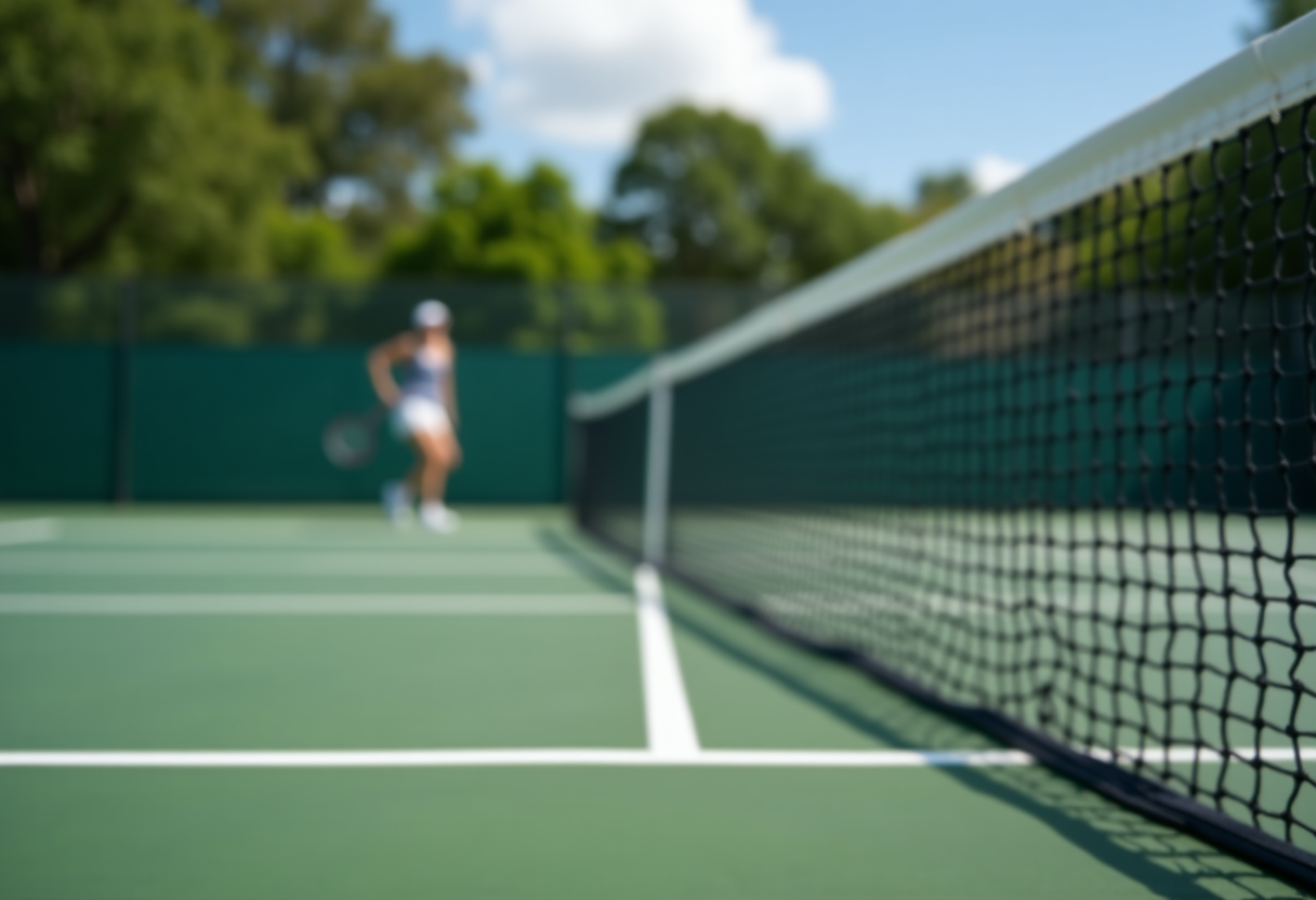 Joanna Garland durante la vittoria alla TopSpin Energy Cup