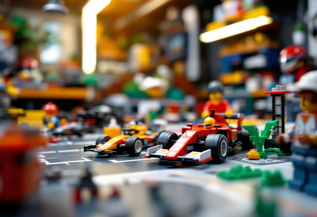 Modelli Lego ispirati alla Formula 1 in azione