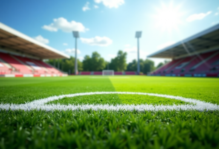 Giocatori in azione durante un mercoledì di calcio locale