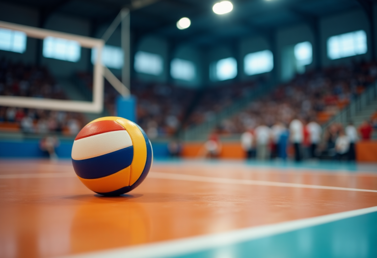 Giocatori di pallavolo in azione a Milano