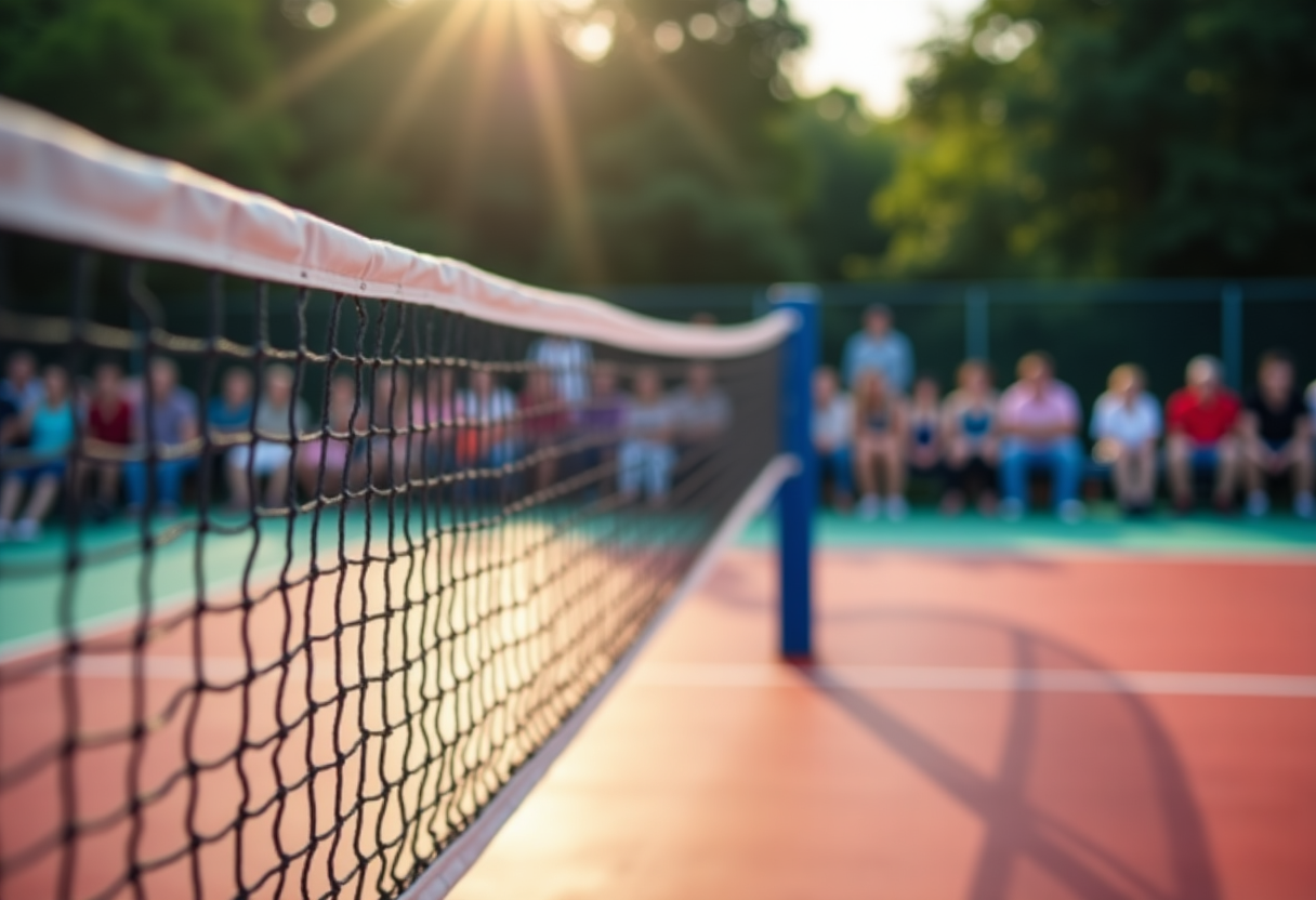 Giocatori di Pallavolo San Giorgio durante la partita a Sassuolo