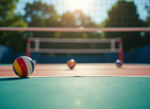 Giocatori di pallavolo in azione durante il campionato di serie B