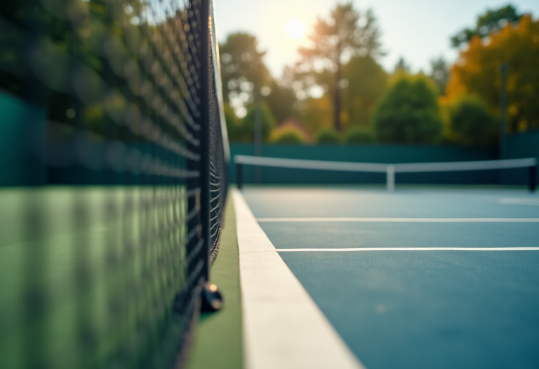 Giocatrici di tennis in azione ad Alcala de Henares