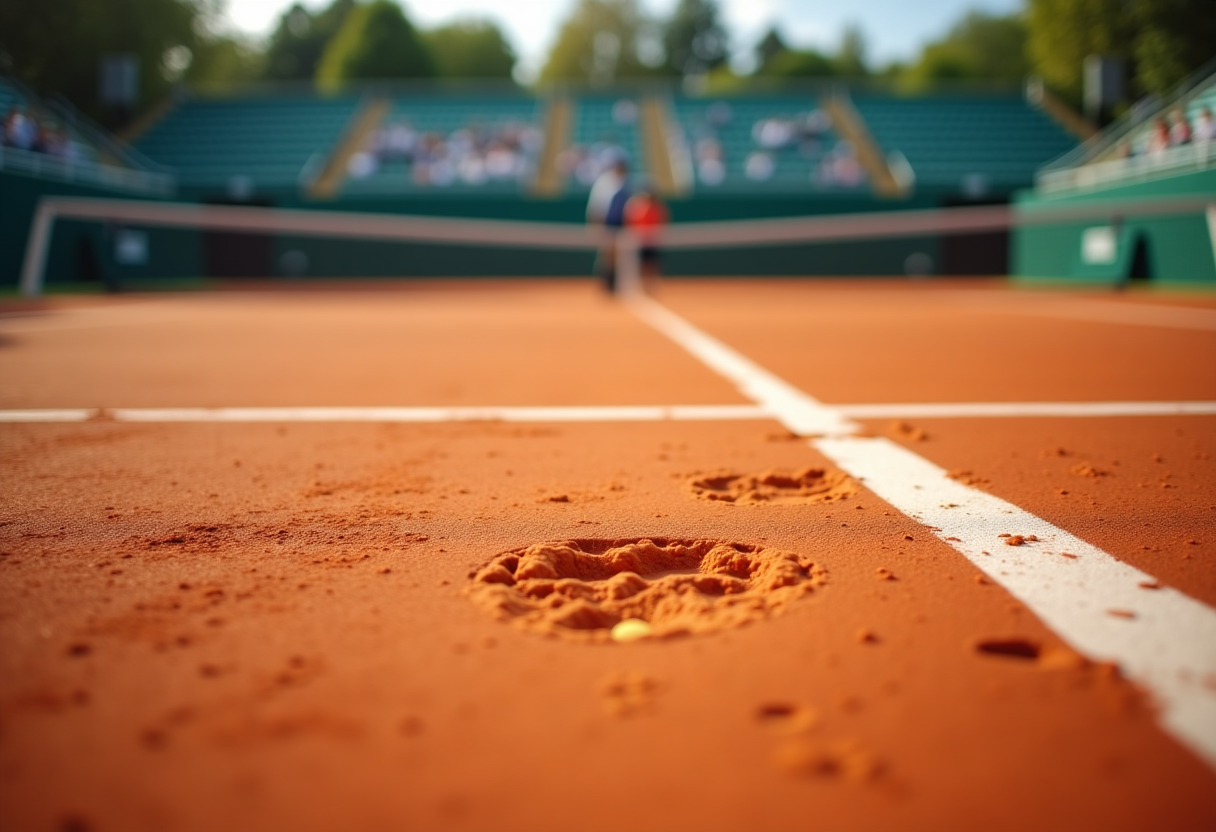 Rafael Nadal durante il suo ultimo match di tennis