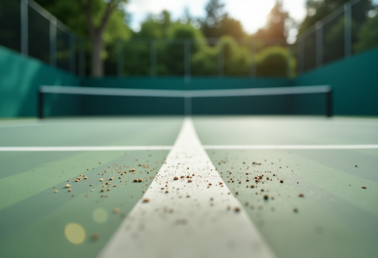 Giocatori in azione durante le semifinali delle ATP Finals