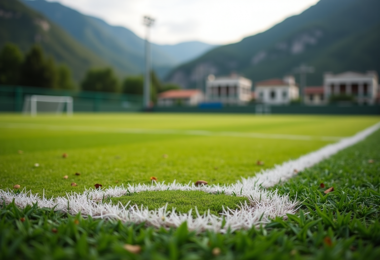 Giocatori in azione durante le semifinali a San Gregorio