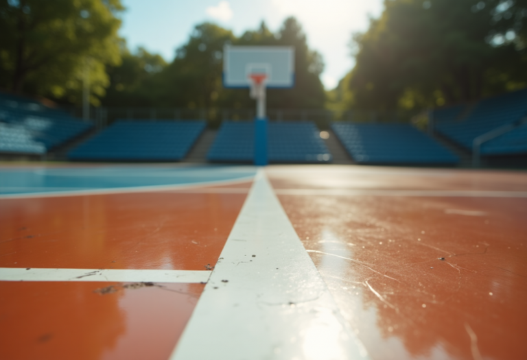 Giocatori di pallacanestro in azione durante la settima giornata di Serie A