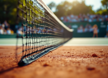 Stefanos Tsitsipas in azione durante una partita di tennis