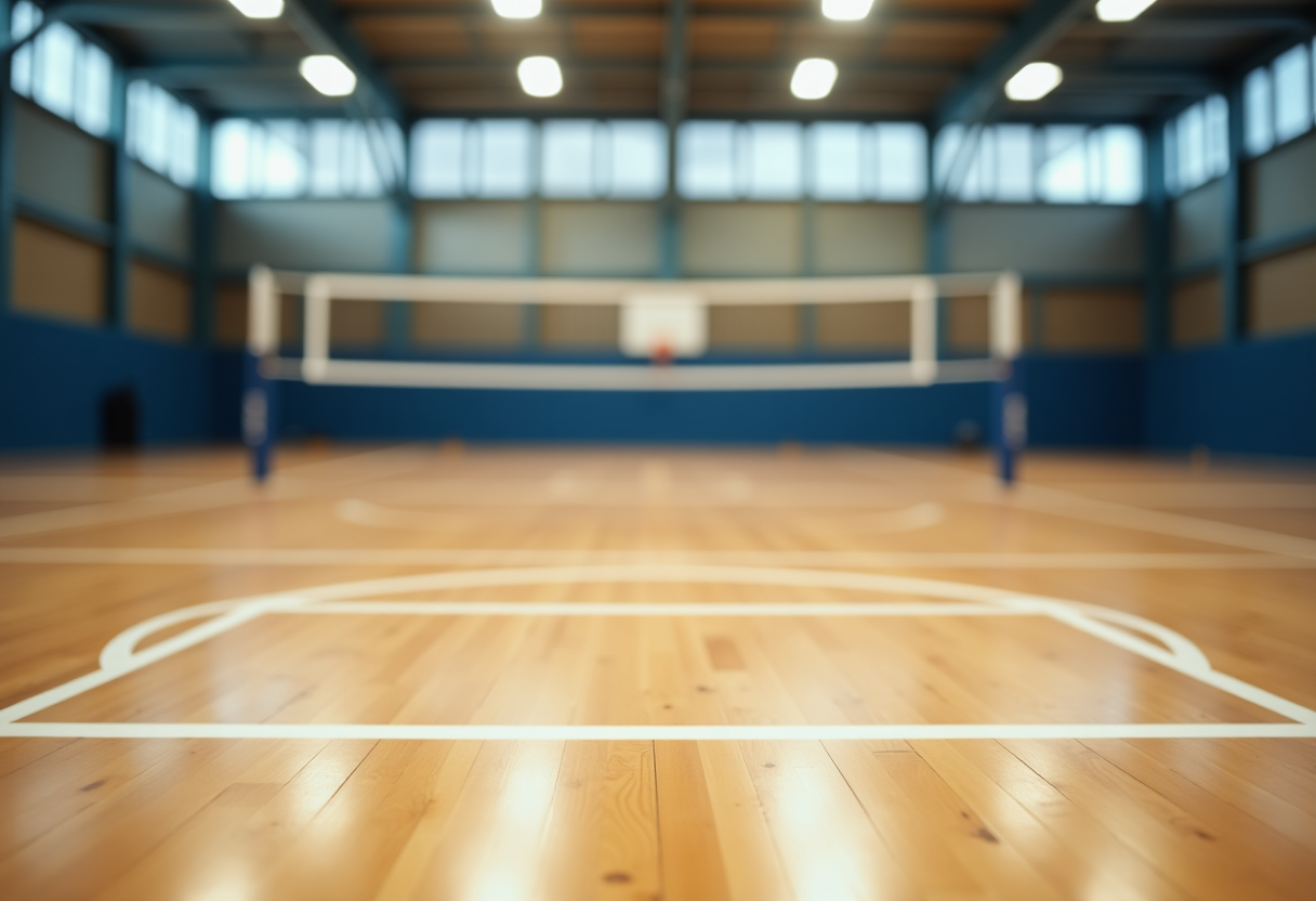 Giocatori di pallavolo in azione durante il weekend a Piacenza