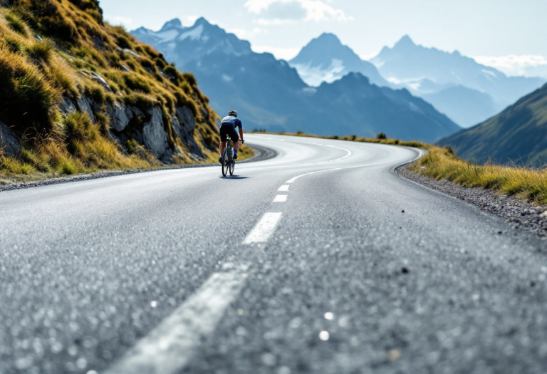 Pascal Hervé, ciclista francese, in azione durante una gara