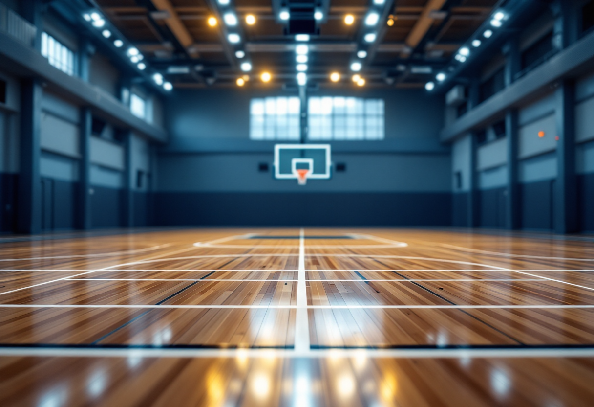 Bertram Tortona in azione durante la Basketball Champions League