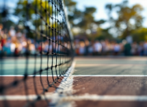 Carlos Alcaraz in azione al torneo ATP 500 di Doha 2024