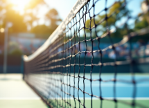 Angelica Sara durante il suo debutto nel tennis