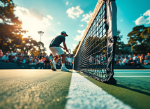 Djokovic e Kyrgios in azione durante l'ATP Brisbane 2025