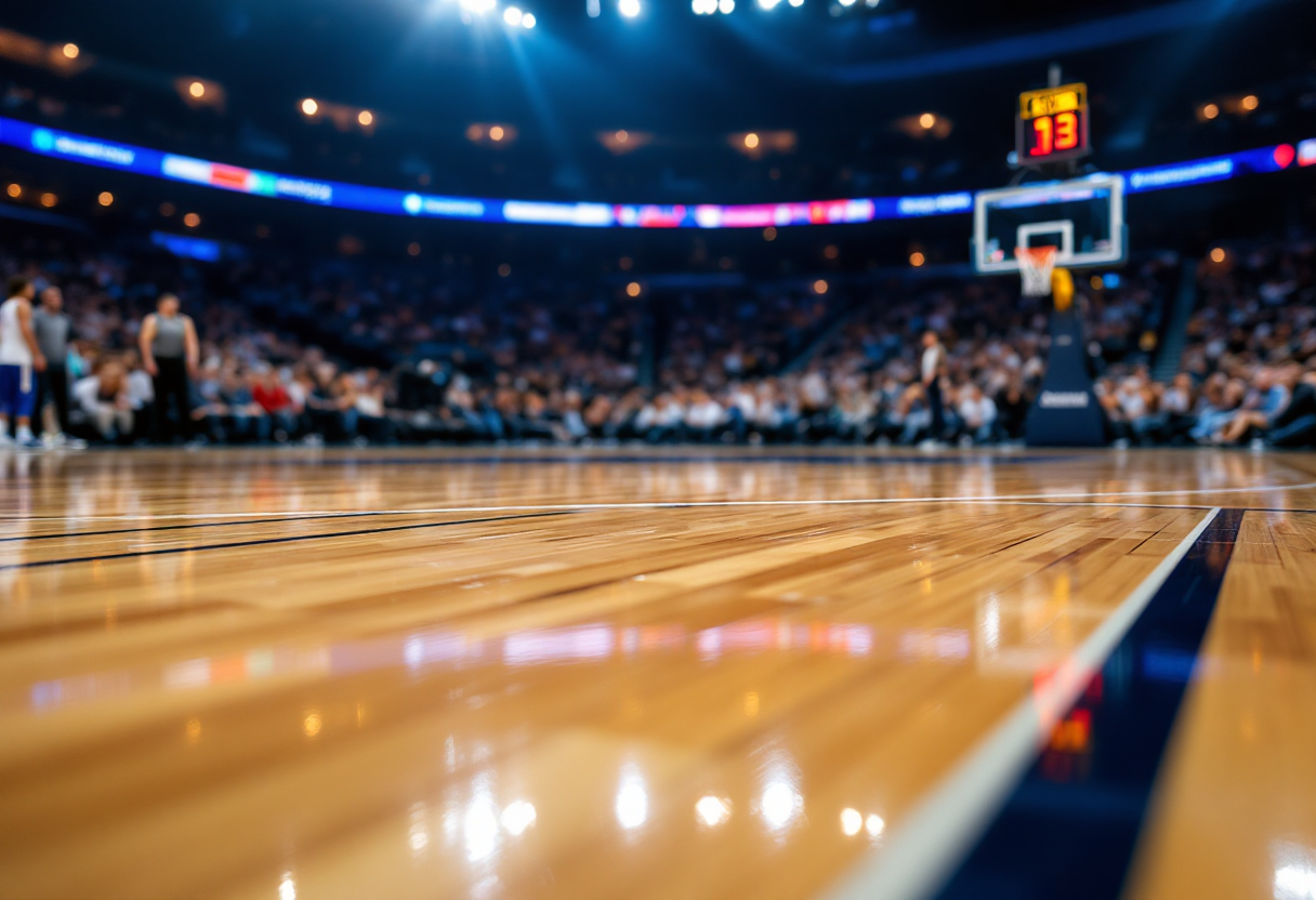 Barcellona e Olimpia Milano in campo durante Eurolega 2024-2025