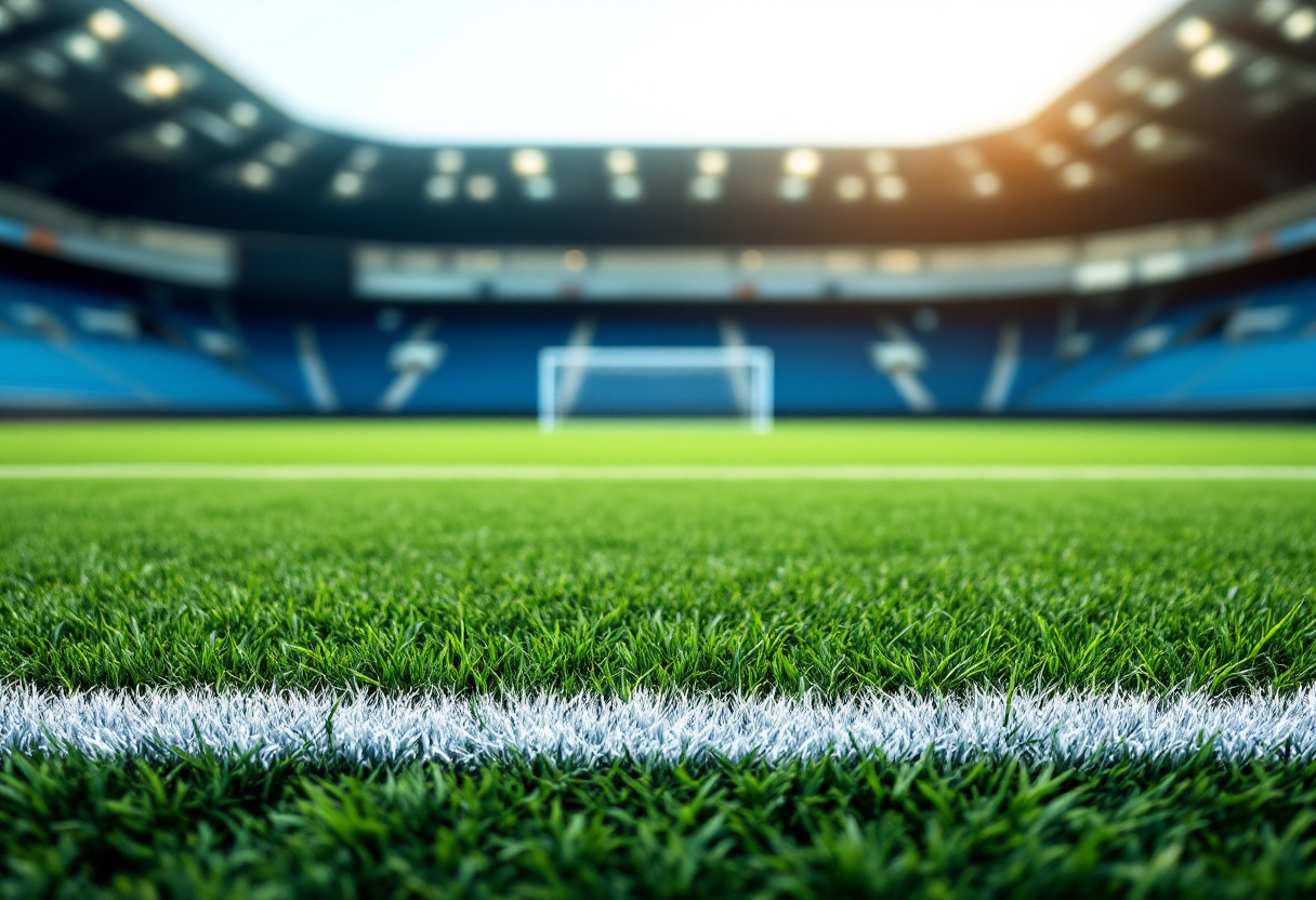 Fiorentina e Inter in campo durante la partita di recupero