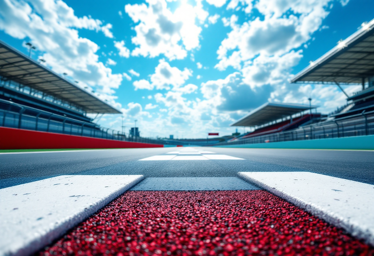 Auto McLaren in pista durante la stagione di Formula 1 2024