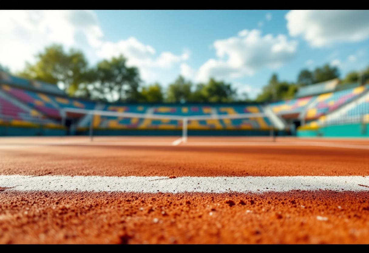 Giovani tennisti italiani in azione nel circuito ATP