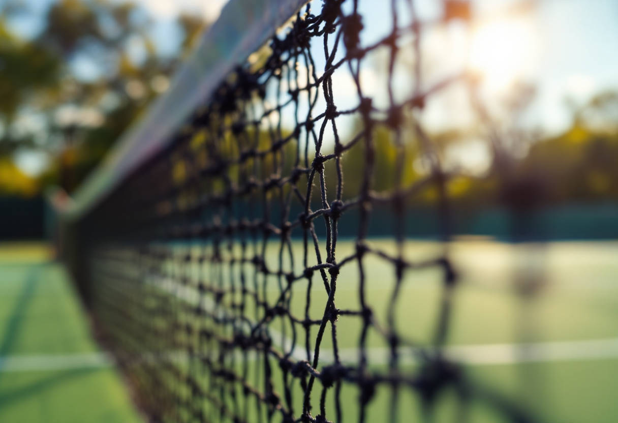 Giovani tennisti italiani in azione durante una competizione