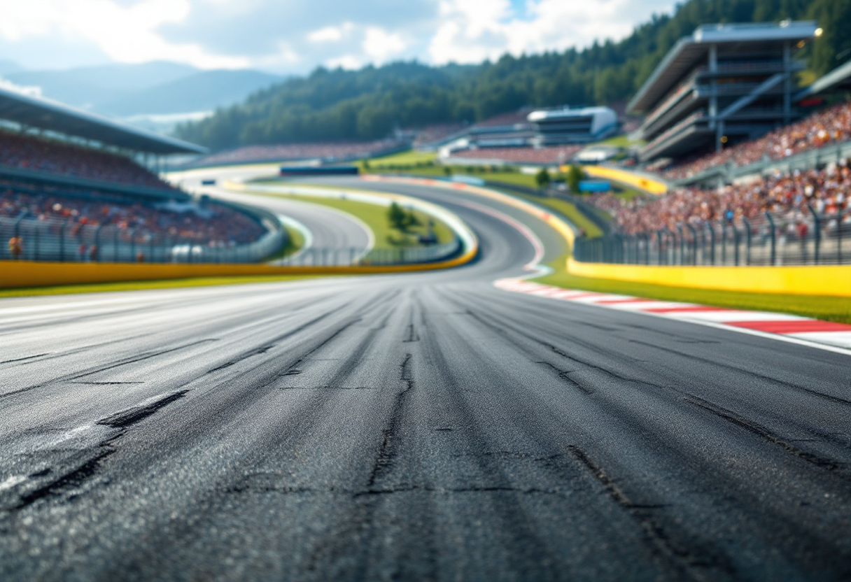 Isack Hadjar in azione durante una gara di Formula 1