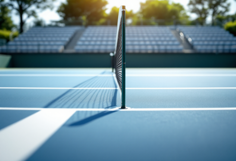 Jannik Sinner durante un match di tennis