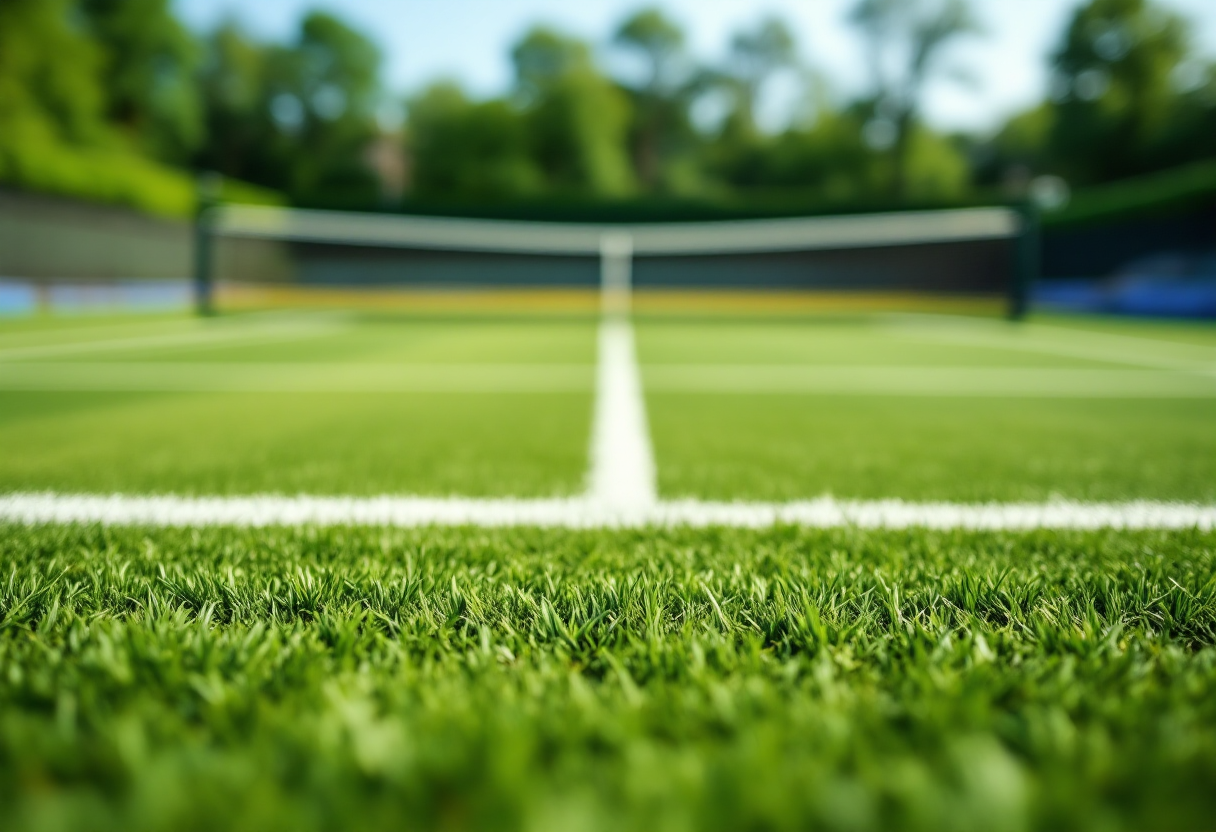 Joao Fonseca in azione sul campo da tennis