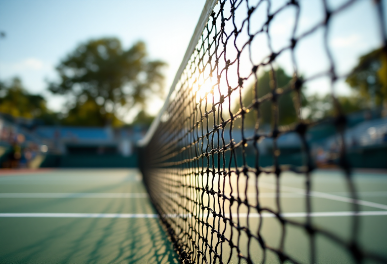 Vista panoramica del Kooyong Lawn Tennis Club in Australia