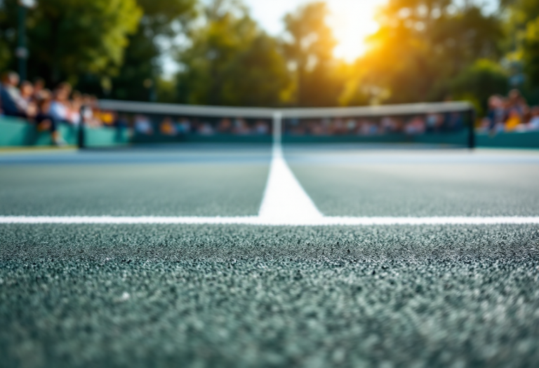 Kyrgios e Sinner in campo durante una partita di tennis