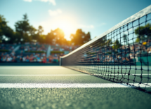 Lucrezia Stefanini durante la vittoria nel WTA di Auckland