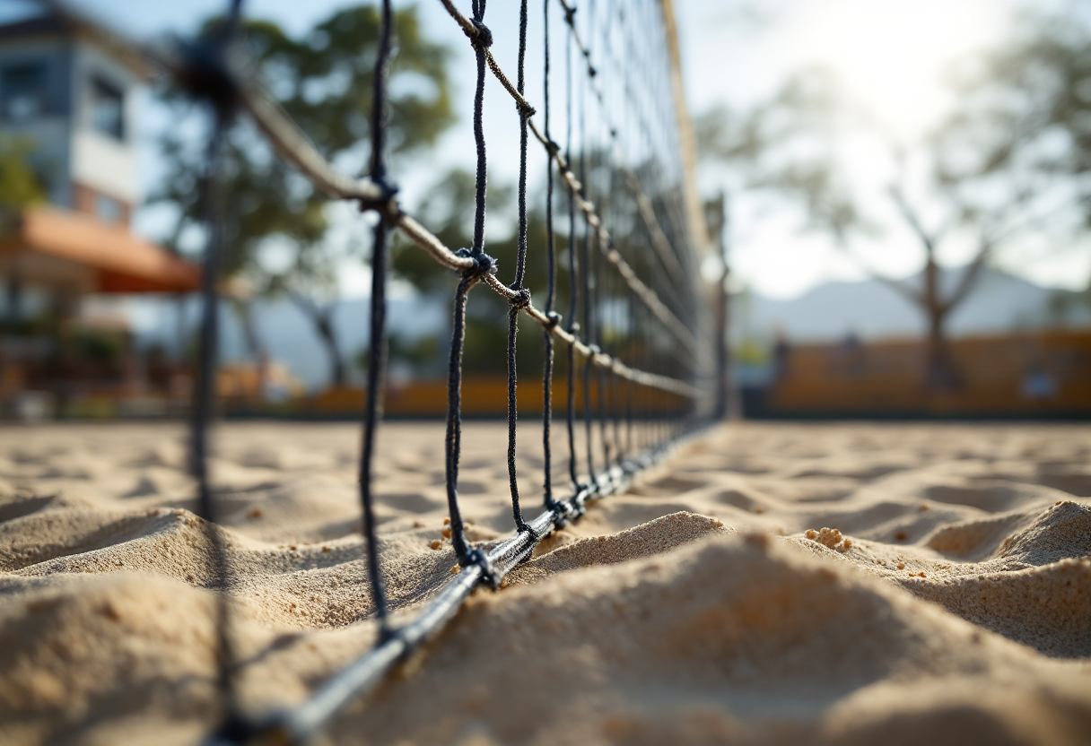 Giocatori di Marsala Volley in azione contro Volleyrò Casal de Pazzi