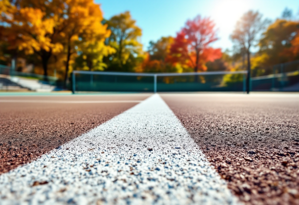 Matteo Berrettini in allenamento per l'Australian Open 2025