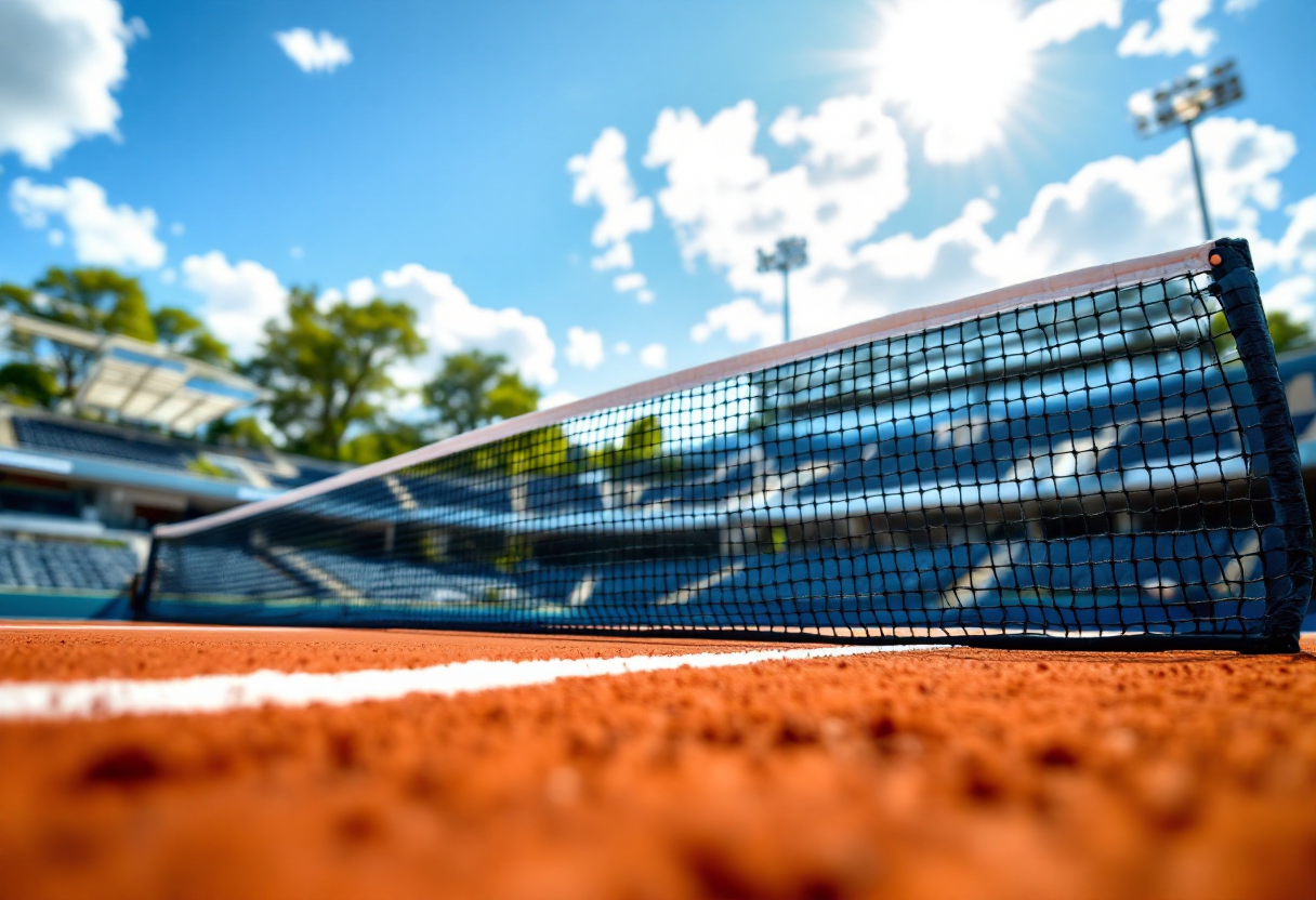 Max Purcell durante una partita di tennis