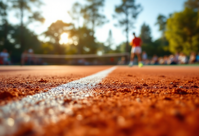 Giocatori in azione alle Next Gen ATP Finals di Jeddah