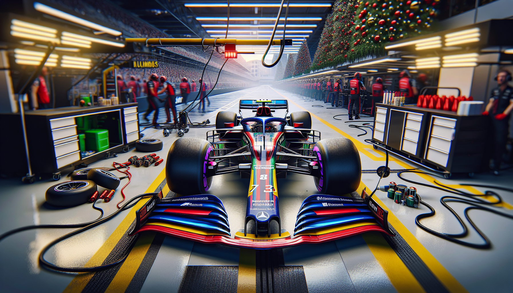 Piloti di Formula 1 che celebrano il Natale