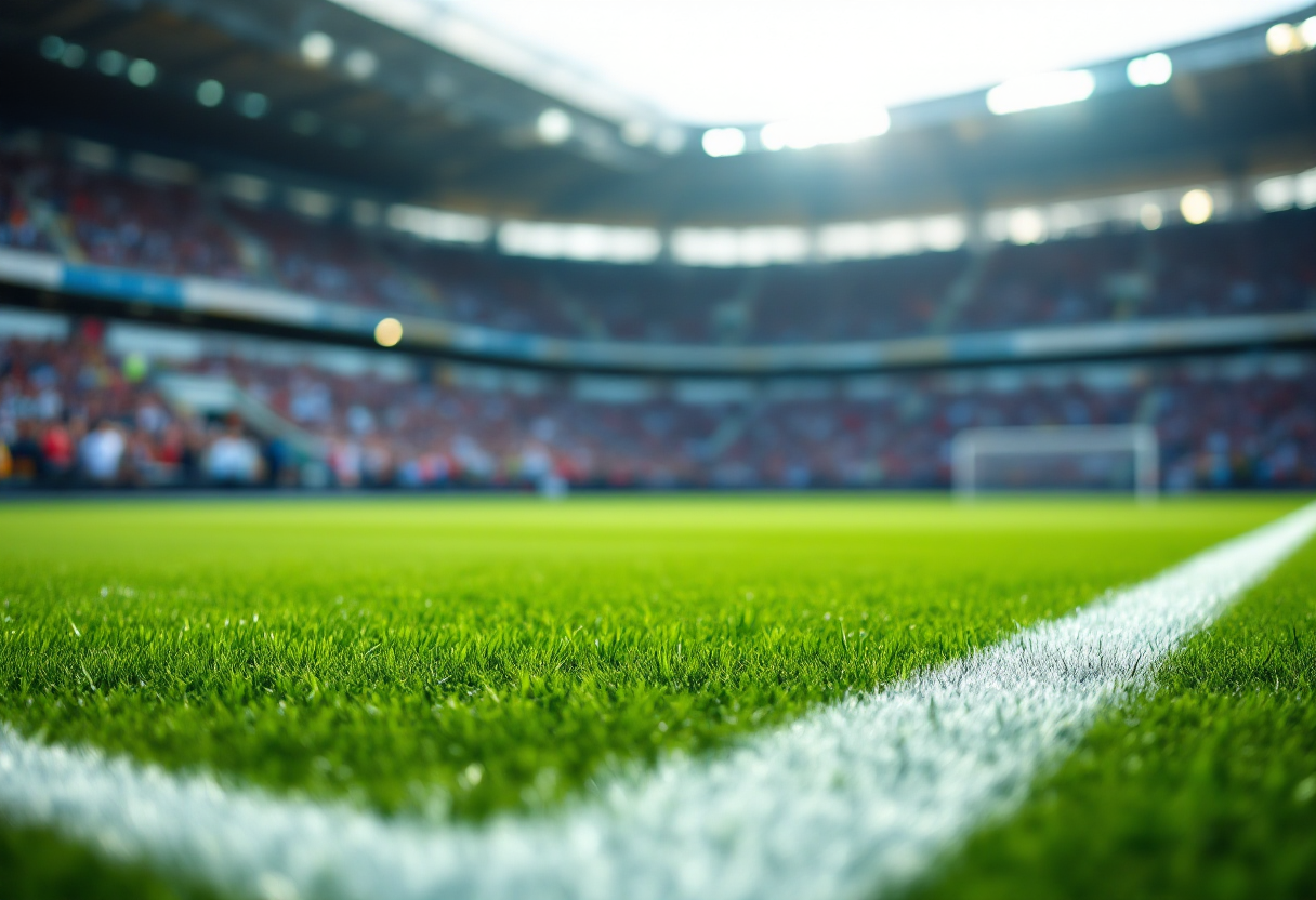 Giocatori in azione durante una partita di calcio