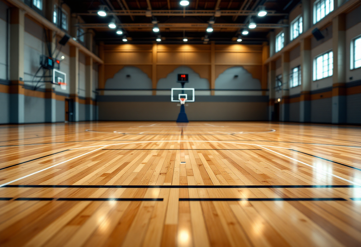 Giocatrici della Serie A1 di basket femminile in azione