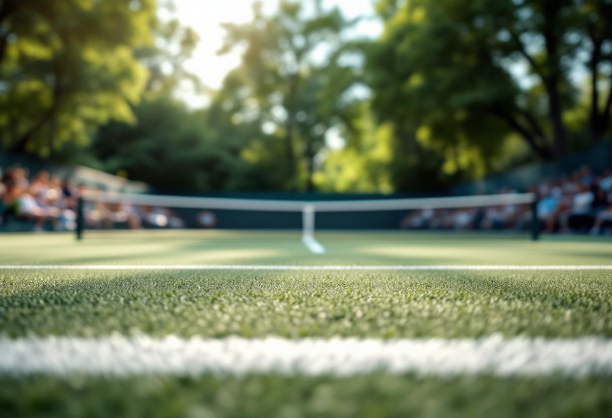 Giocatrici di tennis femminile in un momento di tensione